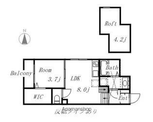 ノースヒル【2階】の間取り