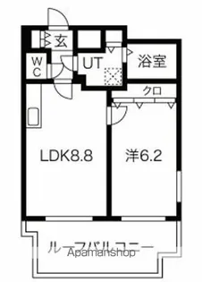 サムティ中之島公園南【9階】の間取り