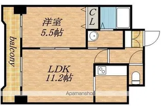 ティアラ資生館【1505号室】の間取り