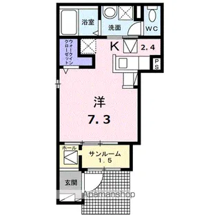 シャンス アン【1階】の間取り