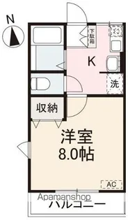グレイスヒルズ壱番館・弐番館【1階】の間取り