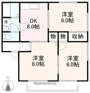ロイヤルコート屋島D・E【2階】の間取り
