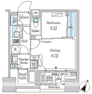 パークアクシス神保町【5階】の間取り