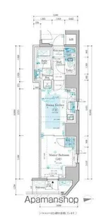 サンウッドフラッツ新宿四谷三丁目【14階】の間取り