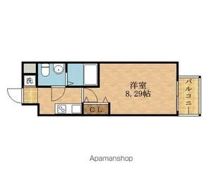 1Kの間取り画像