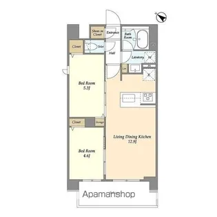 グランカーサ王子Ⅱ【6階】の間取り