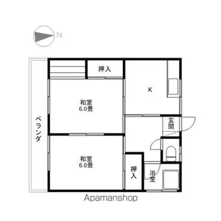 卯月荘【1階】の間取り