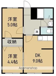 コーポ東海林【102号室】の間取り