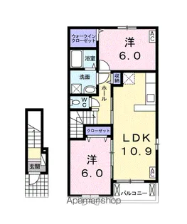 イクティウス Ⅰ【2階】の間取り