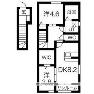 クレシェンテ【2階】の間取り