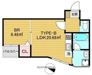 (仮)西川口マンション【3階】の間取り