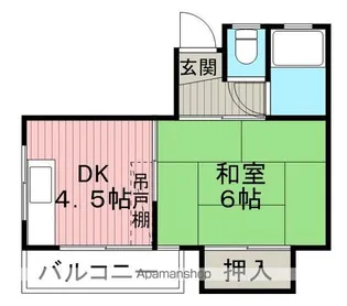 草野マンション8号館【3階】の間取り
