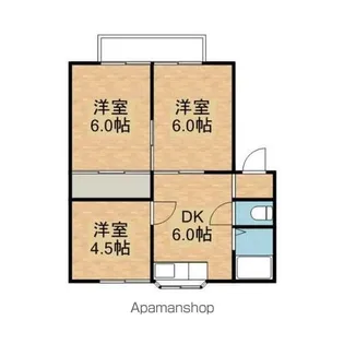 サンパークⅢ【201号室】の間取り