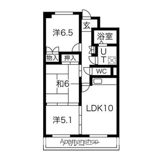 アプレシエ【4階】の間取り