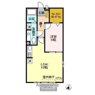 クレールセゾンAB【2階】の間取り