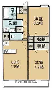 クラーロ・ティエラ【102号室】の間取り