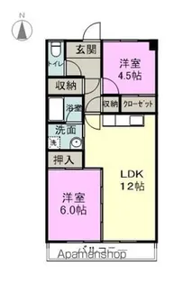 長野県松本市村井町南1丁目【マンション】の間取り