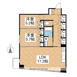 エスティメゾン葵【6階】の間取り