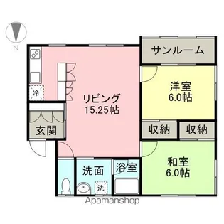 ハイツコスモス【2階】の間取り
