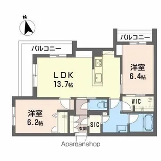 ShaMaison SHIBUYA【2階】の間取り