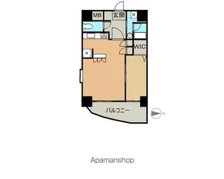 ラドーニ清水【8階】の間取り
