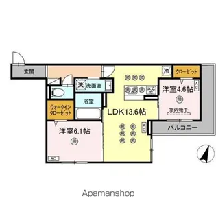 トリシア西崎本町【2階】の間取り