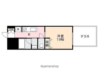 朝日プラザアーバンコア高松Ⅱ102【1階】の間取り