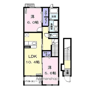 KURA【2階】の間取り
