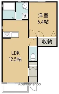 メゾンミュウ【1階】の間取り