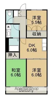 メゾンパークサイド【2階】の間取り