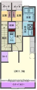 ウェルカム北上【105号室】の間取り