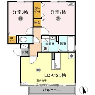 セジュールRA・SI・SA A【3階】の間取り