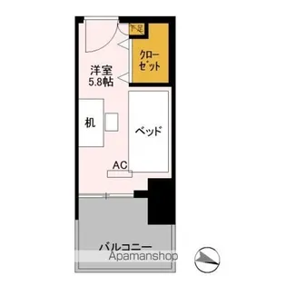 ロイヤルパークスER万代 SHARE万代【201-E号室】の間取り