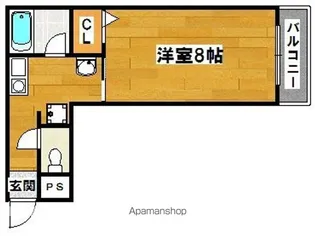 メープルコート【407号室】の間取り