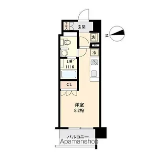LASANTE薬師堂【2階】の間取り