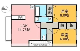 カサベルデ【2階】の間取り