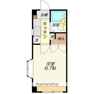 コーポ前田Ⅱ【401号室】の間取り