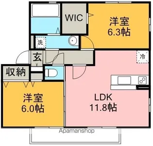 マリエール【2階】の間取り