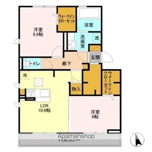 バリスサイト E【2階】の間取り