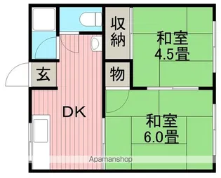 牧澤ハイツ【2階】の間取り