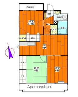 シュプレム・T【301号室】の間取り