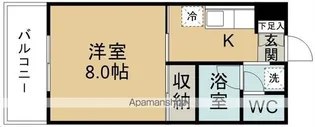 禄山ハイツ【203号室】の間取り