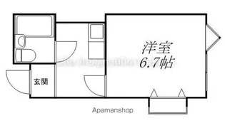 カンサ石山【403号室】の間取り