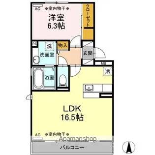 グローリアス III【2階】の間取り