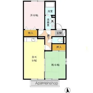 フローリッシュ A【201号室】の間取り