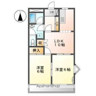 ダイアンサス82【2階】の間取り