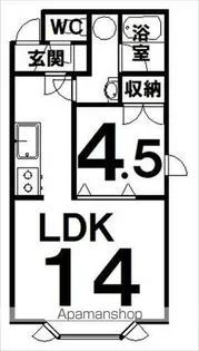 メゾンシェル【2階】の間取り