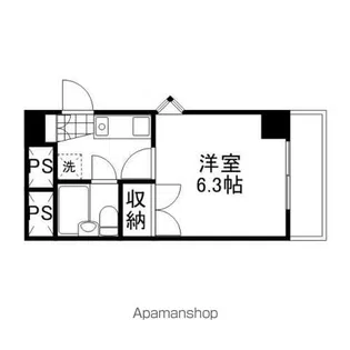 サンライズ山善【301号室】の間取り