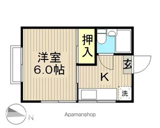 ホワイトハイツ【101号室】の間取り