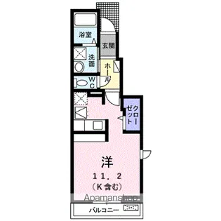ルーベル 立花 Ⅰ【1階】の間取り